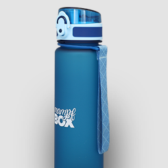 Auslaufsichere Trinkflasche Kinder, blau, 500ml